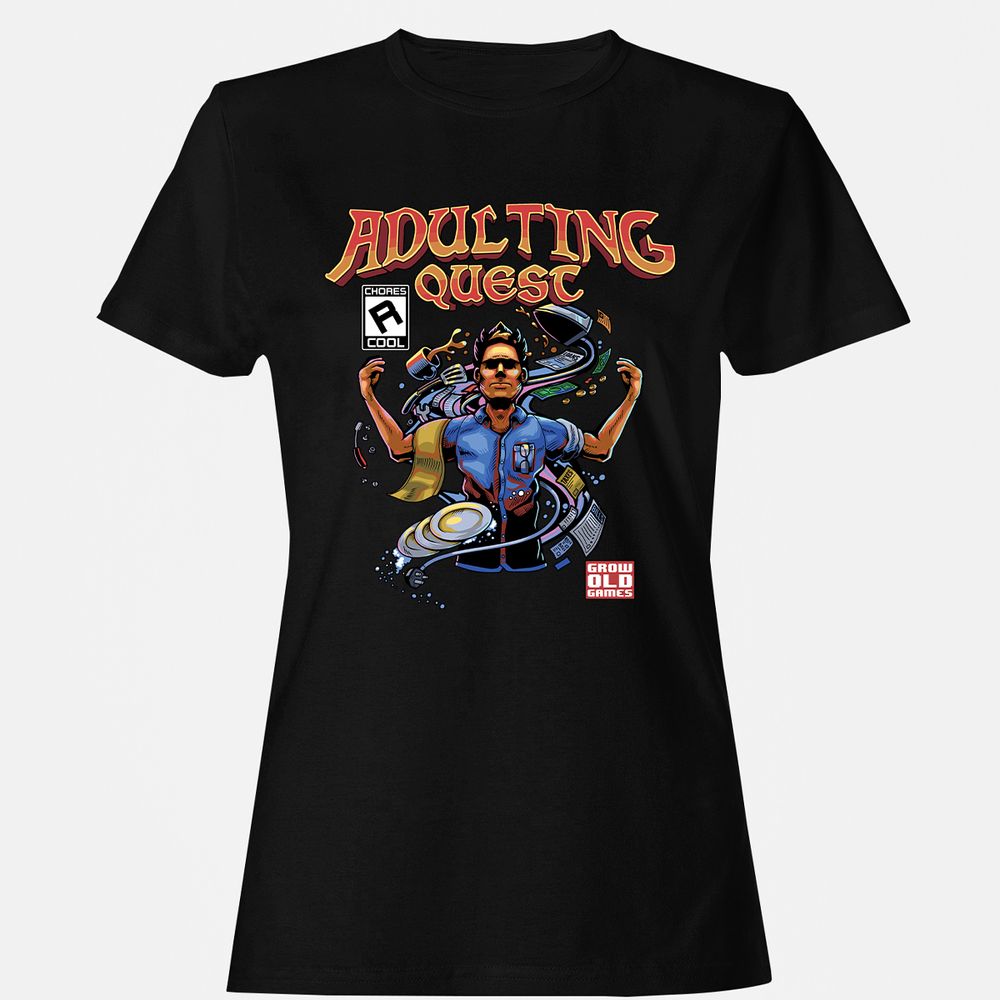 Women's T-Shirt - AT2CF5GD - Black - 1