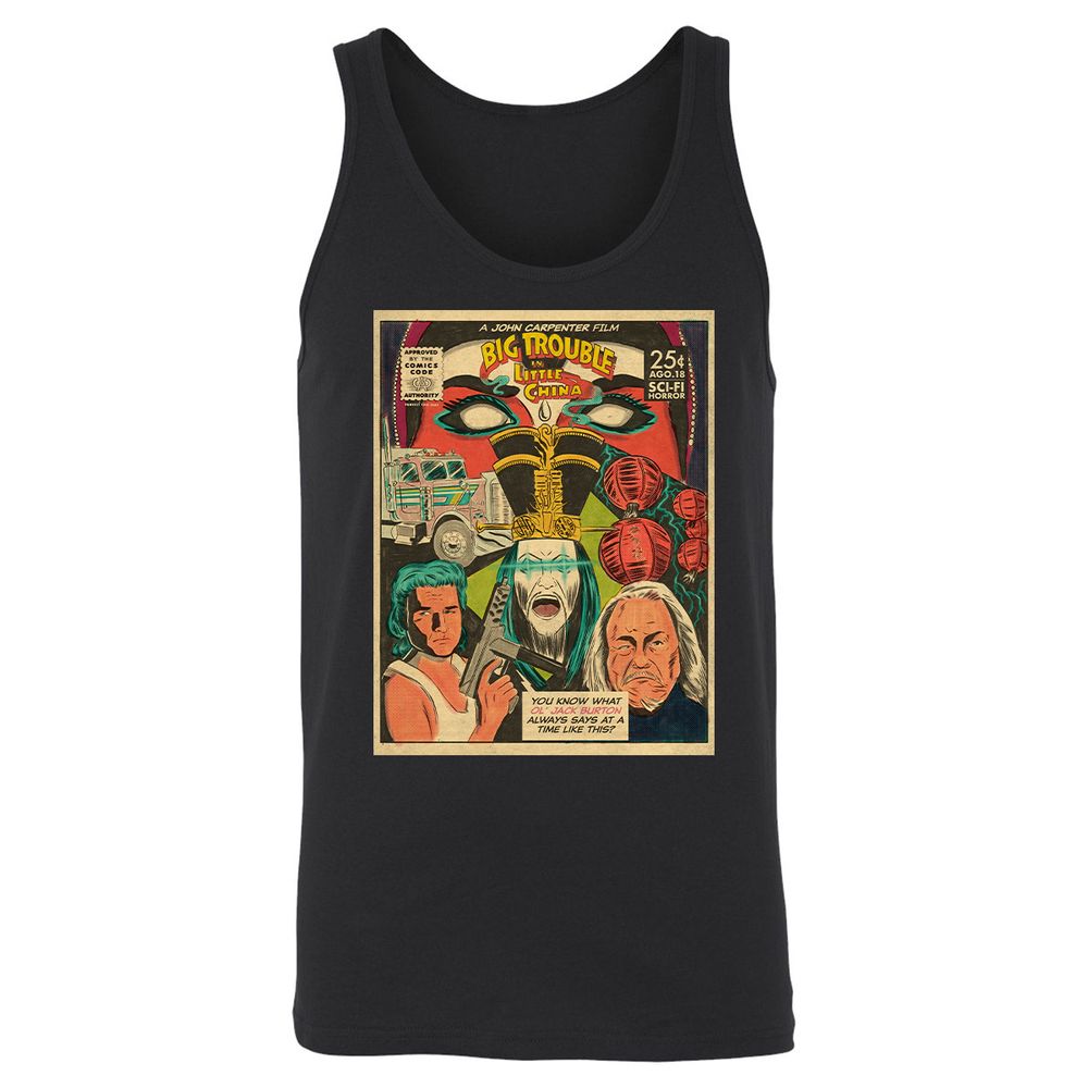 Unisex Jersey Tank - 9DB7TQLW - Black - 1