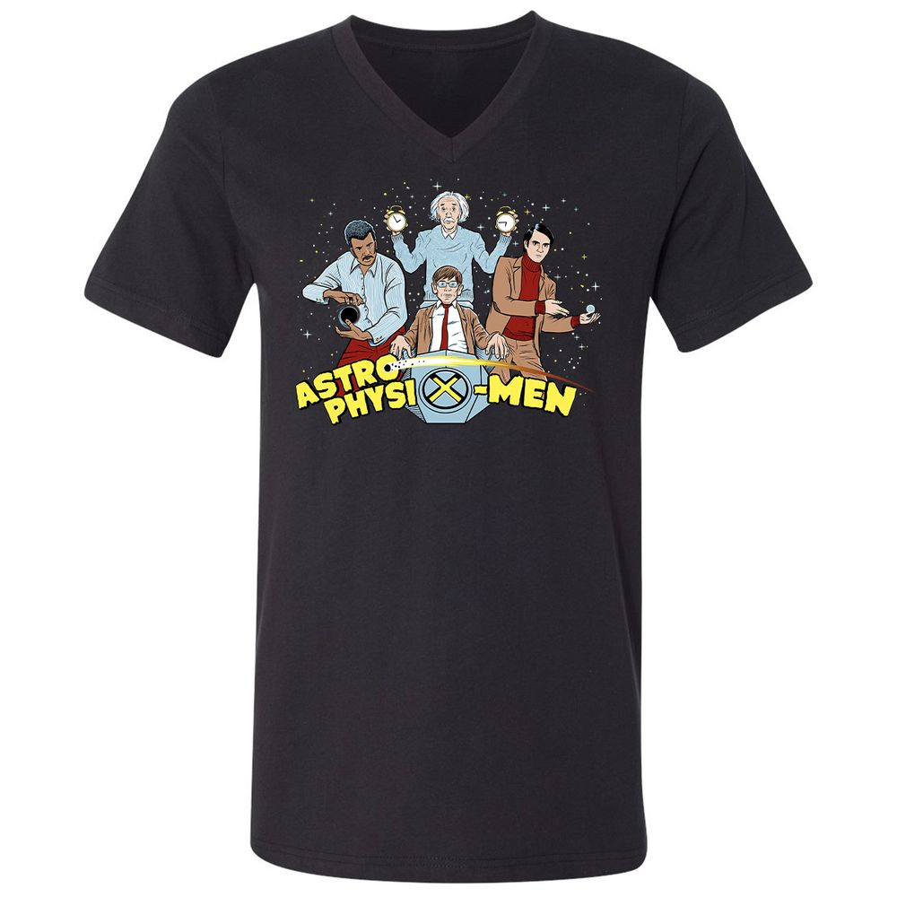 Unisex V-Neck T-Shirt - BLZH126V - Black - 1