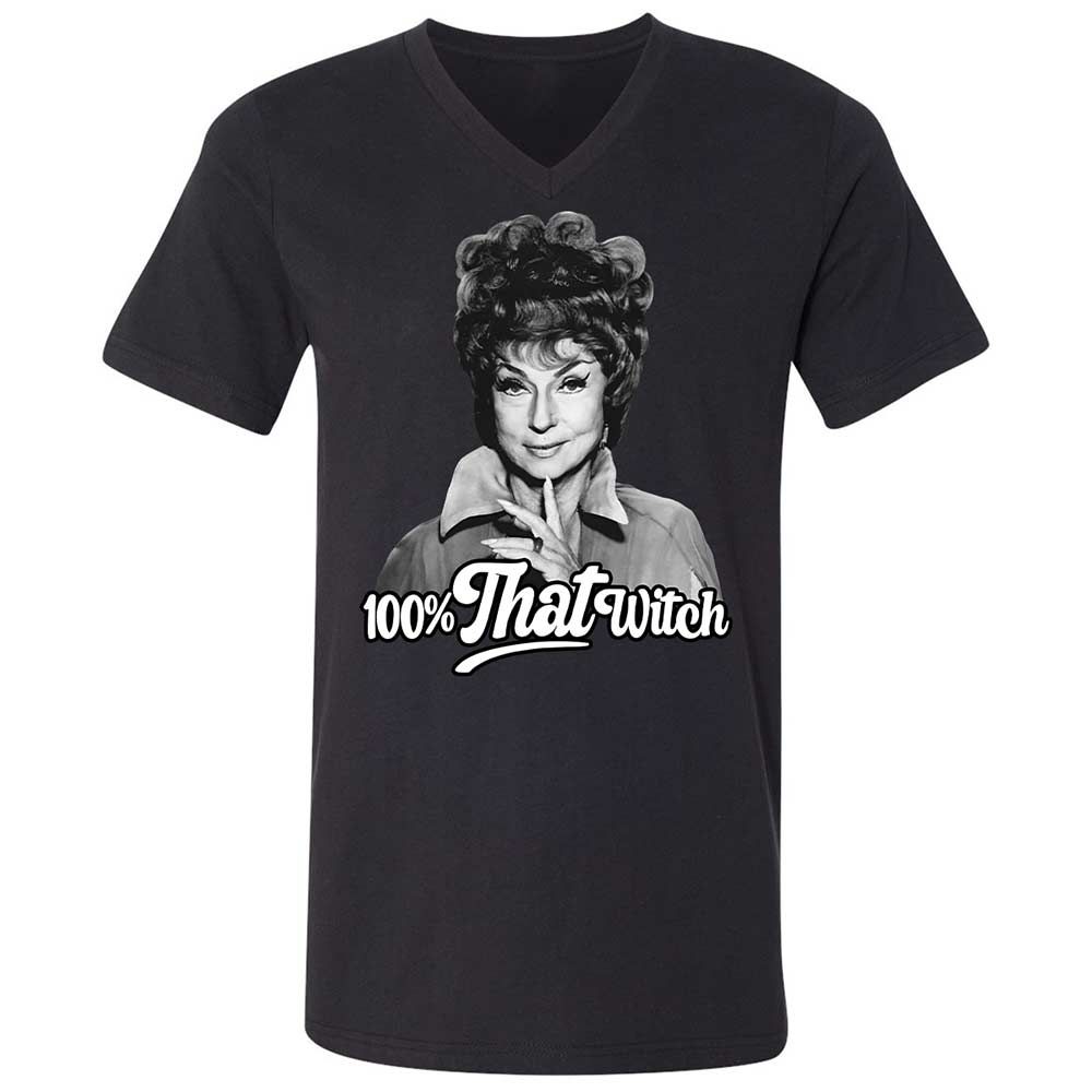 Unisex V-Neck T-Shirt - UNXN1MCS - Black - 1