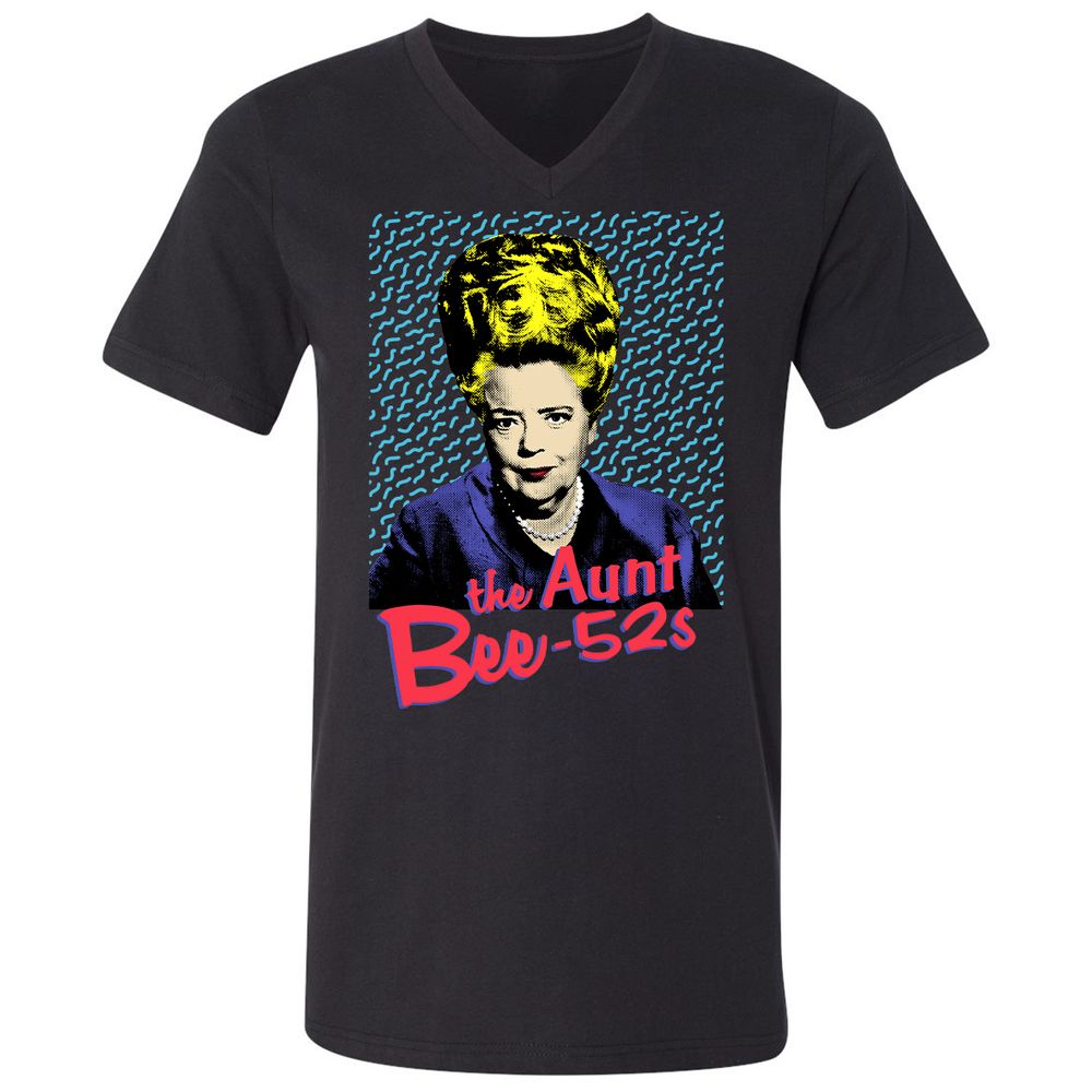 Unisex V-Neck T-Shirt - EGYY3W8Q - Black - 1