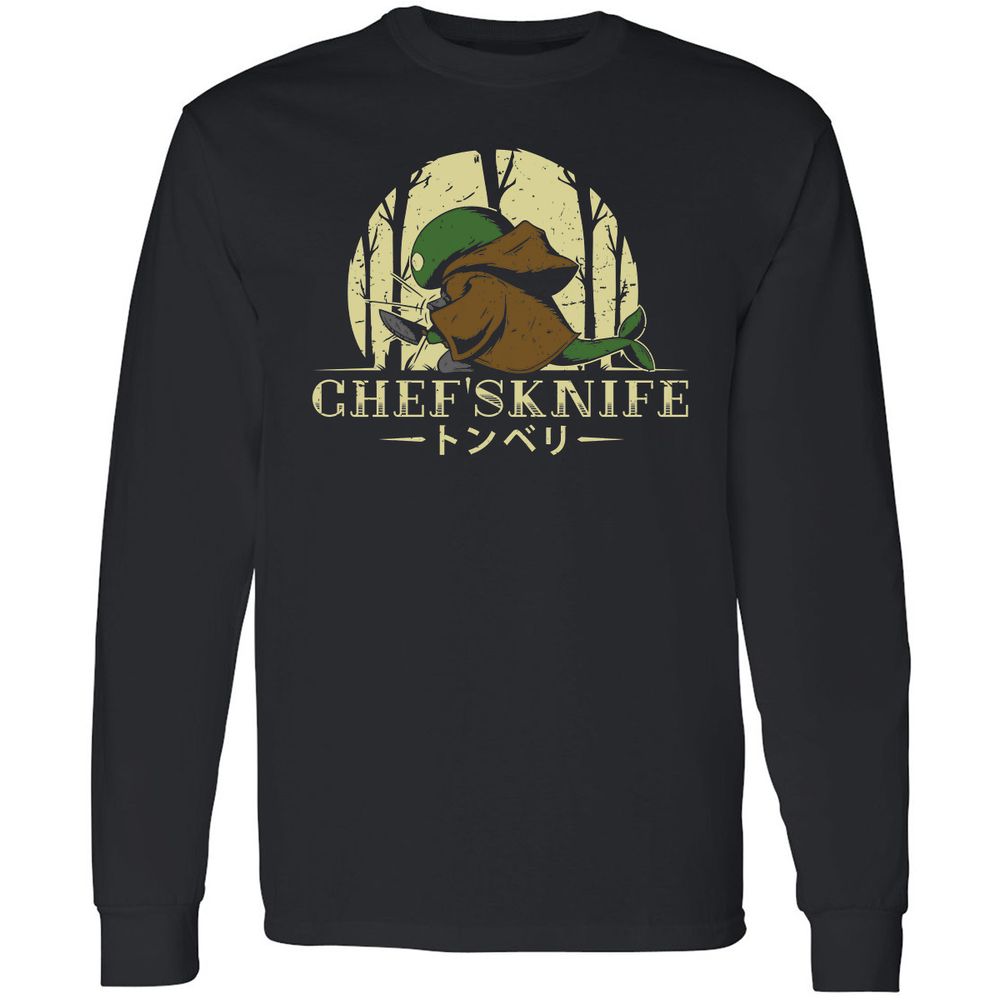 Long Sleeve T-Shirt - XKT67RTD - Black - 1