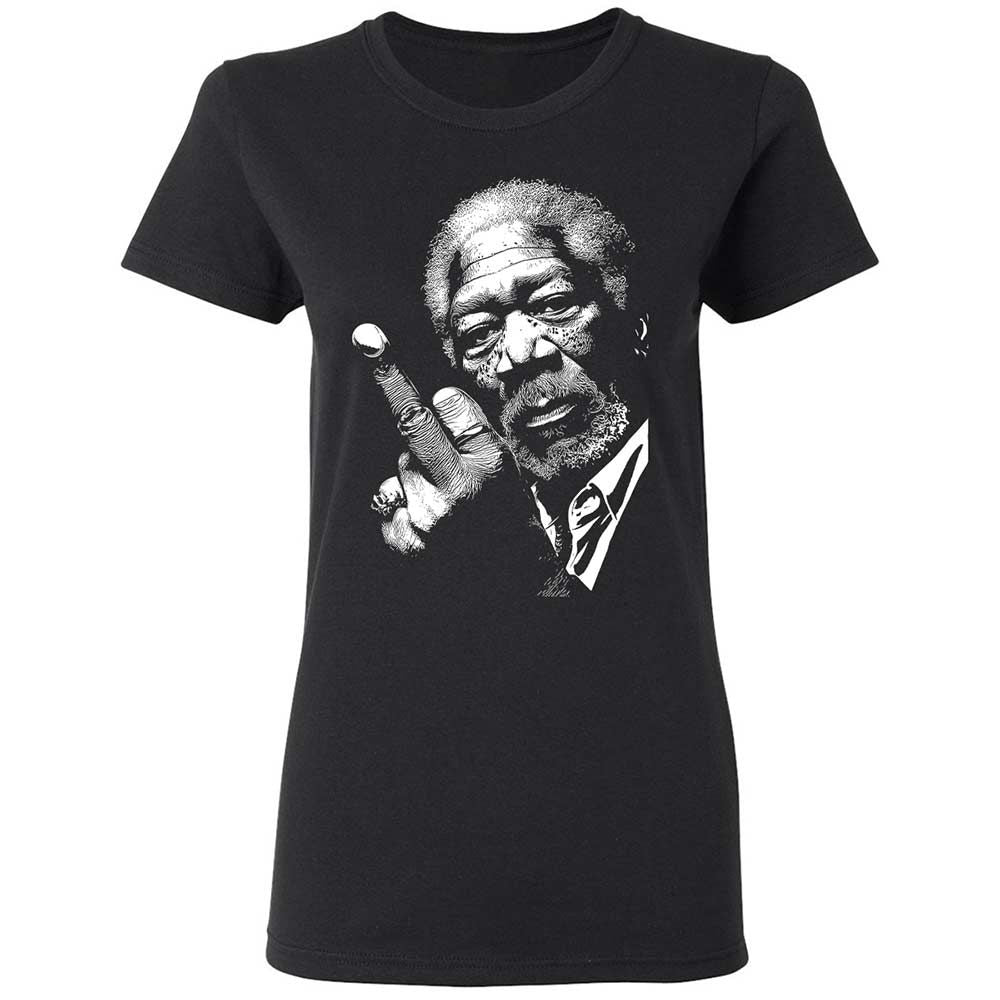 Morgan Freeman middle finger - Black - 1