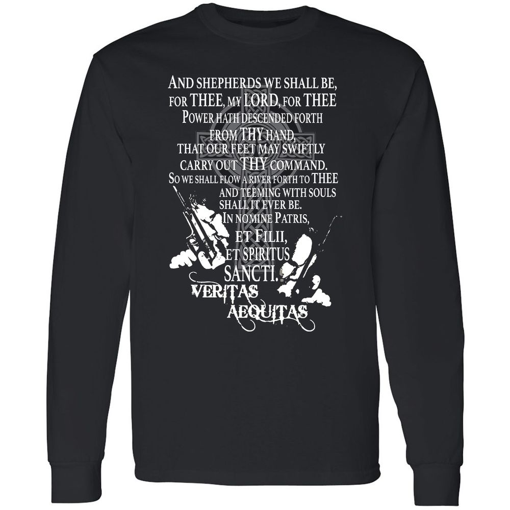 Long Sleeve T-Shirt - D3B3QLJU - Black - 1