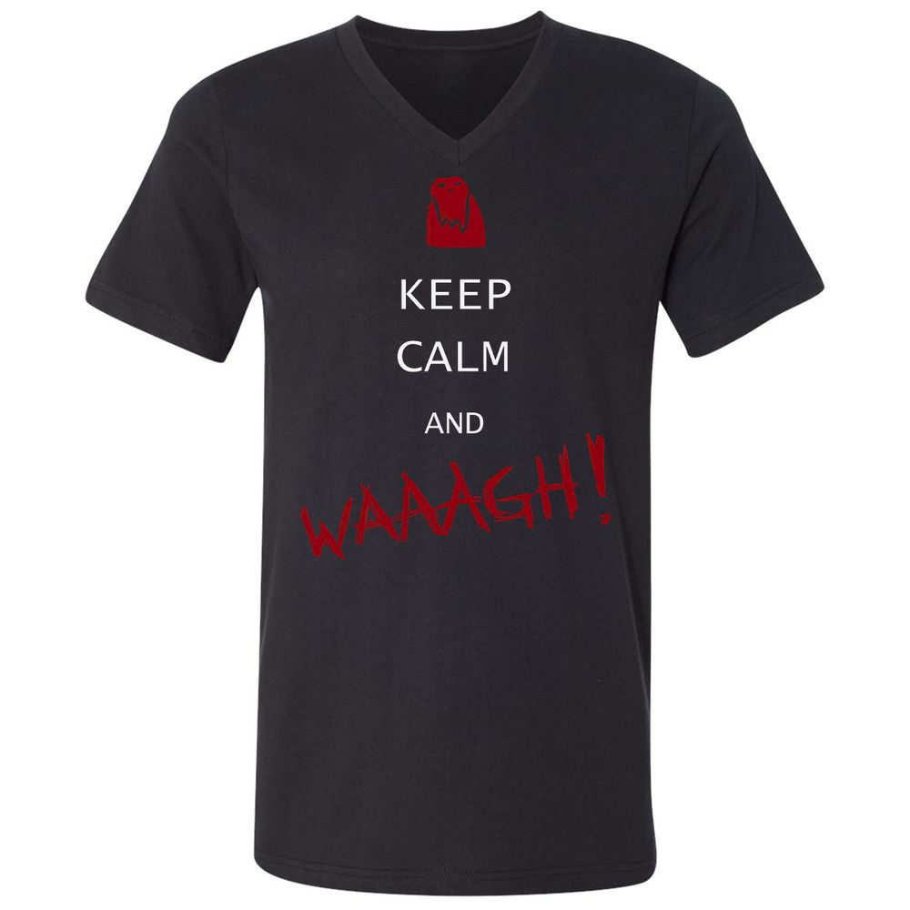 Unisex V-Neck T-Shirt - 4PCUZHVR - Black - 1