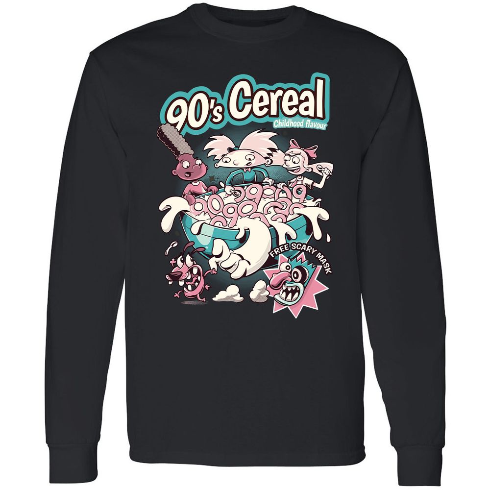 Long Sleeve T-Shirt - TRBF1XJU - Black - 1