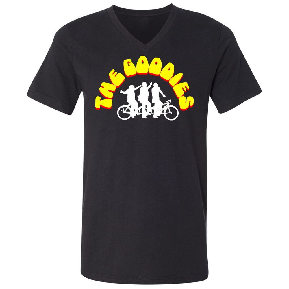 Unisex V-Neck T-Shirt - EME7BNMU - Black - 1