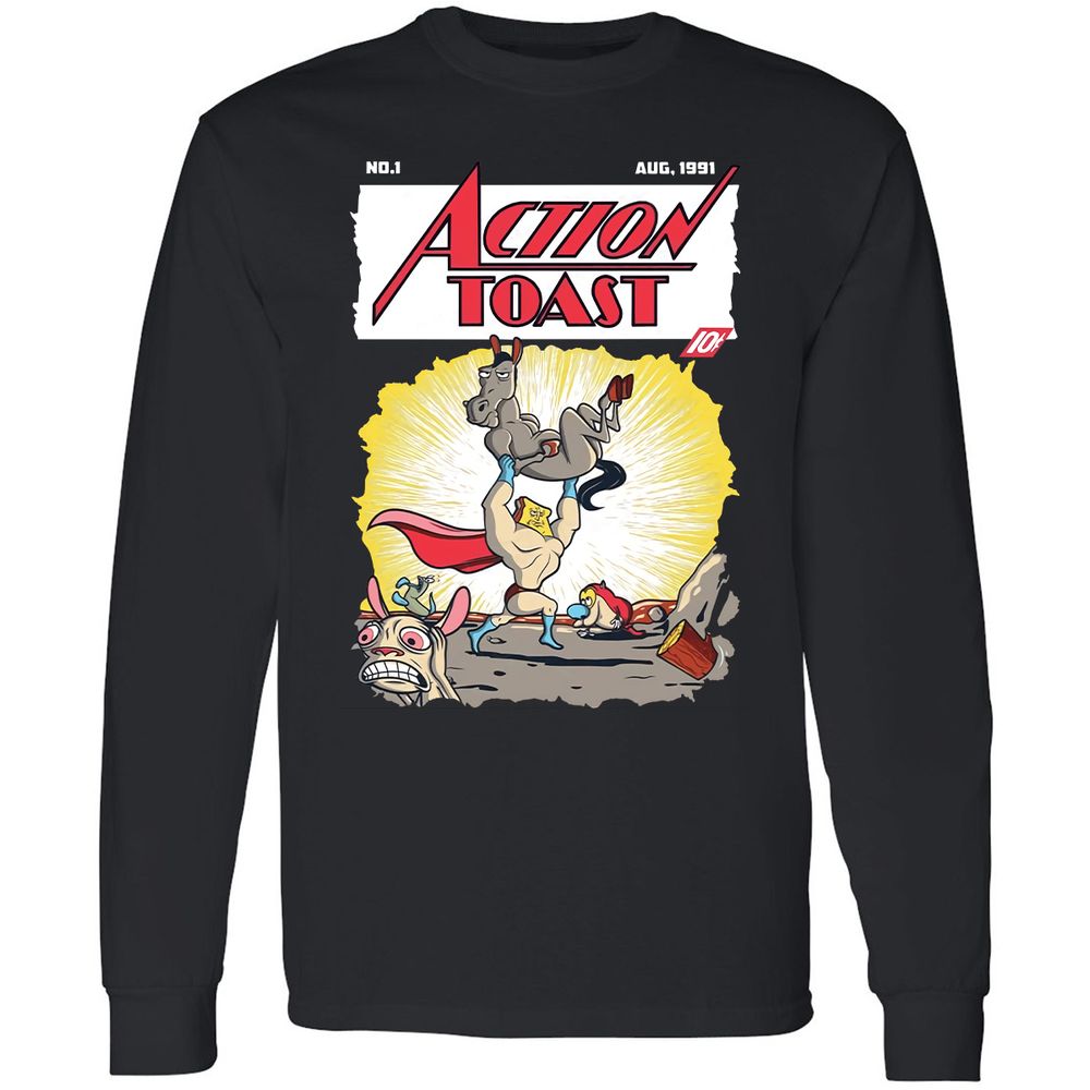 Long Sleeve T-Shirt - 69NGTHRT - Black - 1