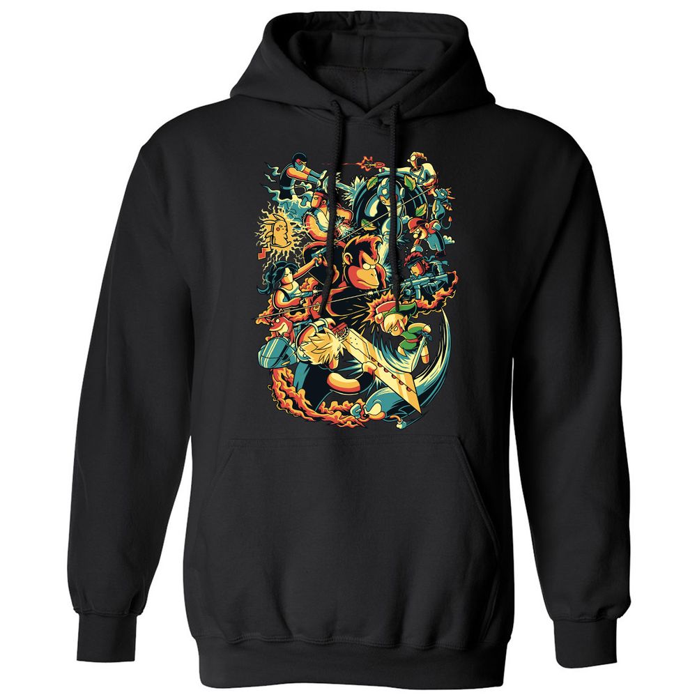 Classic Unisex Hoodie - K8SSA7NQ - Black - 1