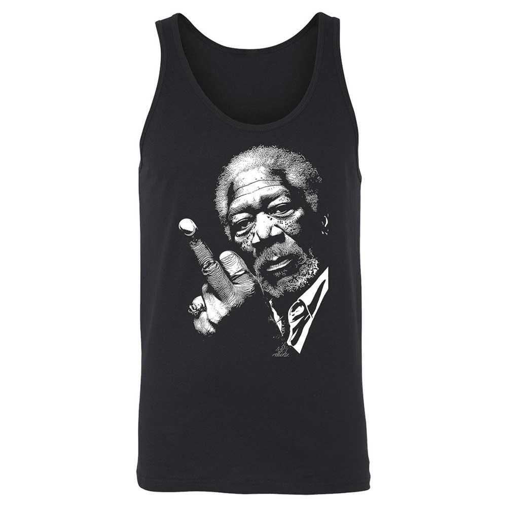 Morgan Freeman middle finger - Black - 1