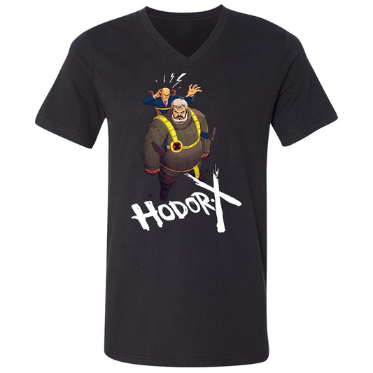 Unisex V-Neck T-Shirt - PQQHWXBV - Black - 1