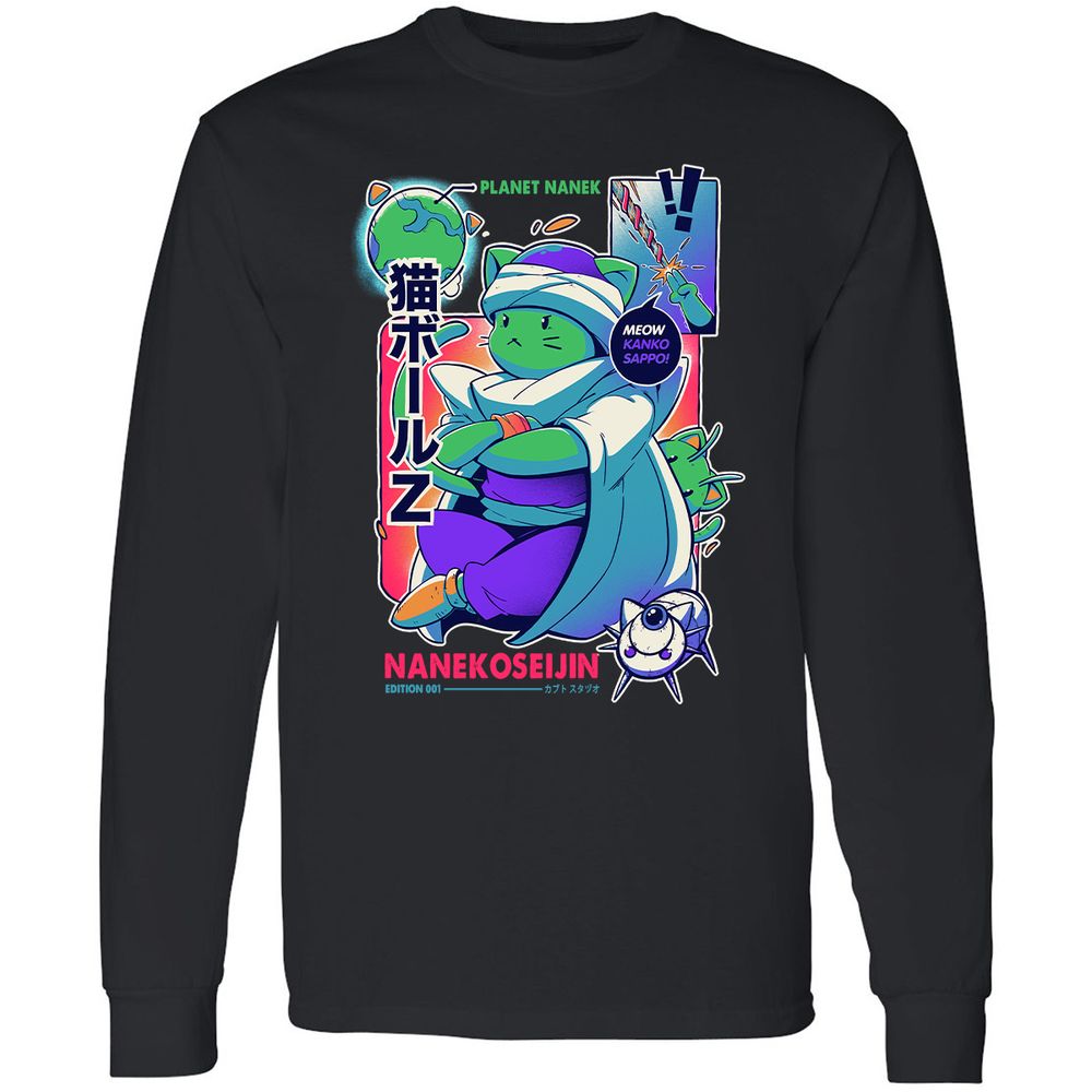 Long Sleeve T-Shirt - VAL8T37L - Black - 1