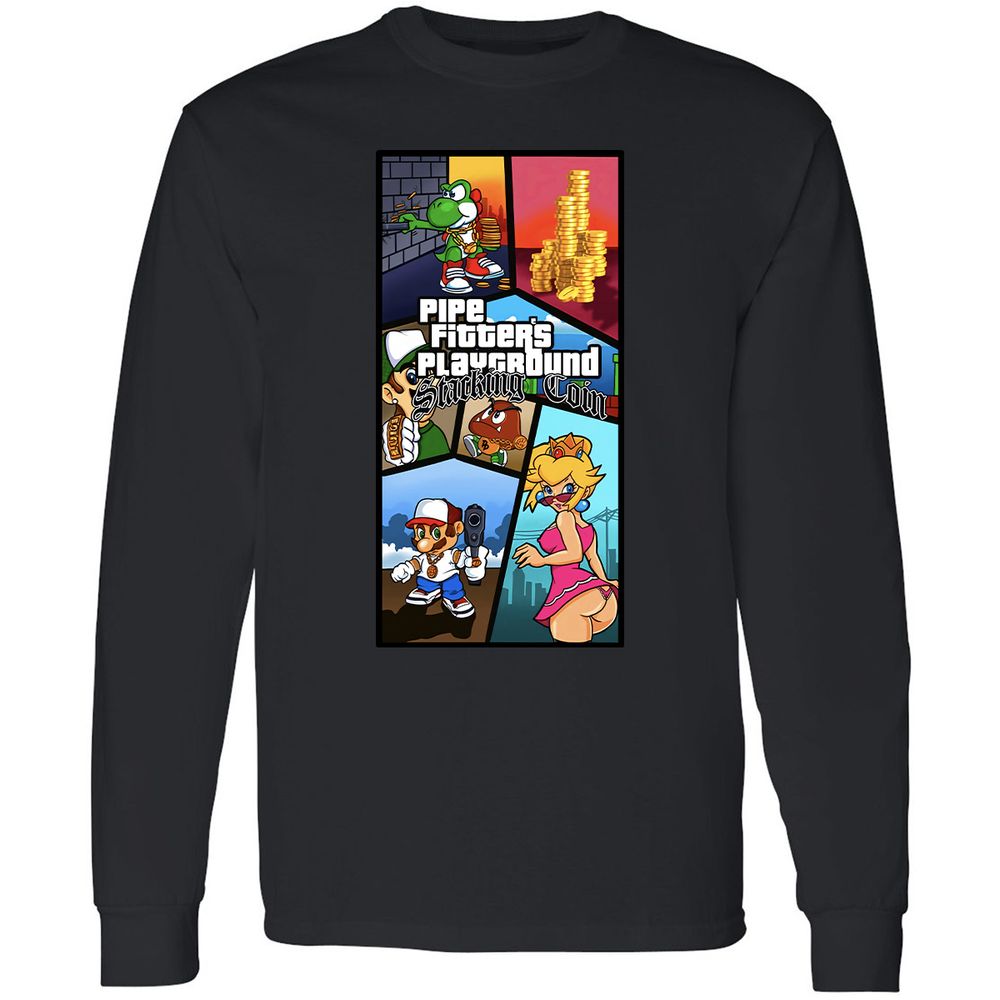 Long Sleeve T-Shirt - HM81VZ6X - Black - 1