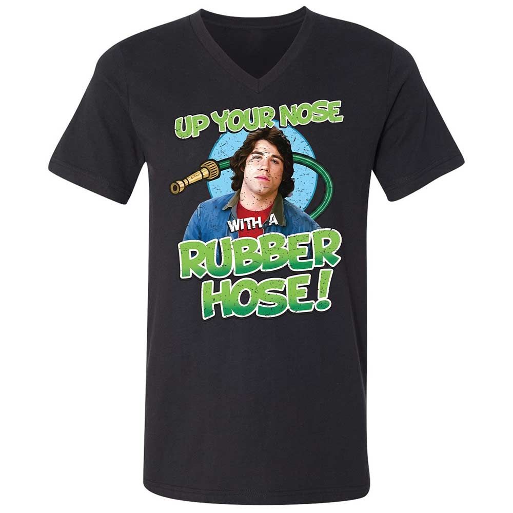 Unisex V-Neck T-Shirt - QF5Q29PY - Black - 1