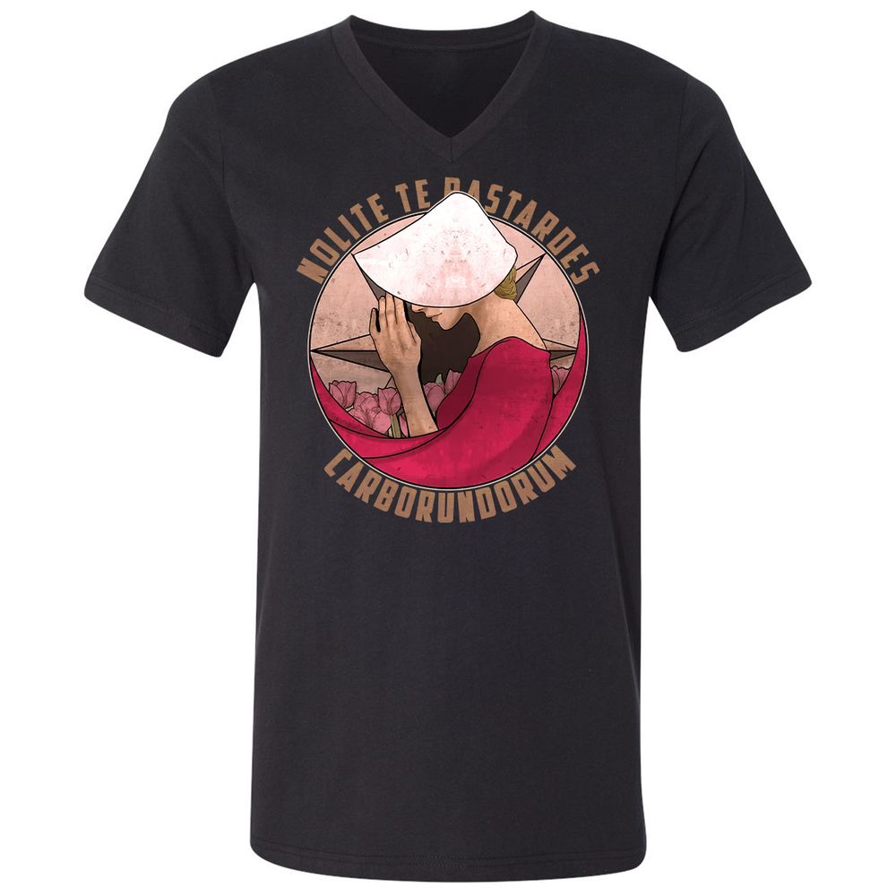 Unisex V-Neck T-Shirt - 3ZPS6SK8 - Black - 1