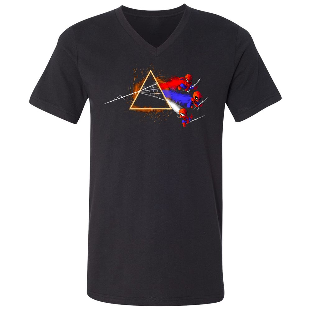 Unisex V-Neck T-Shirt - Y7VF84EQ - Black - 1