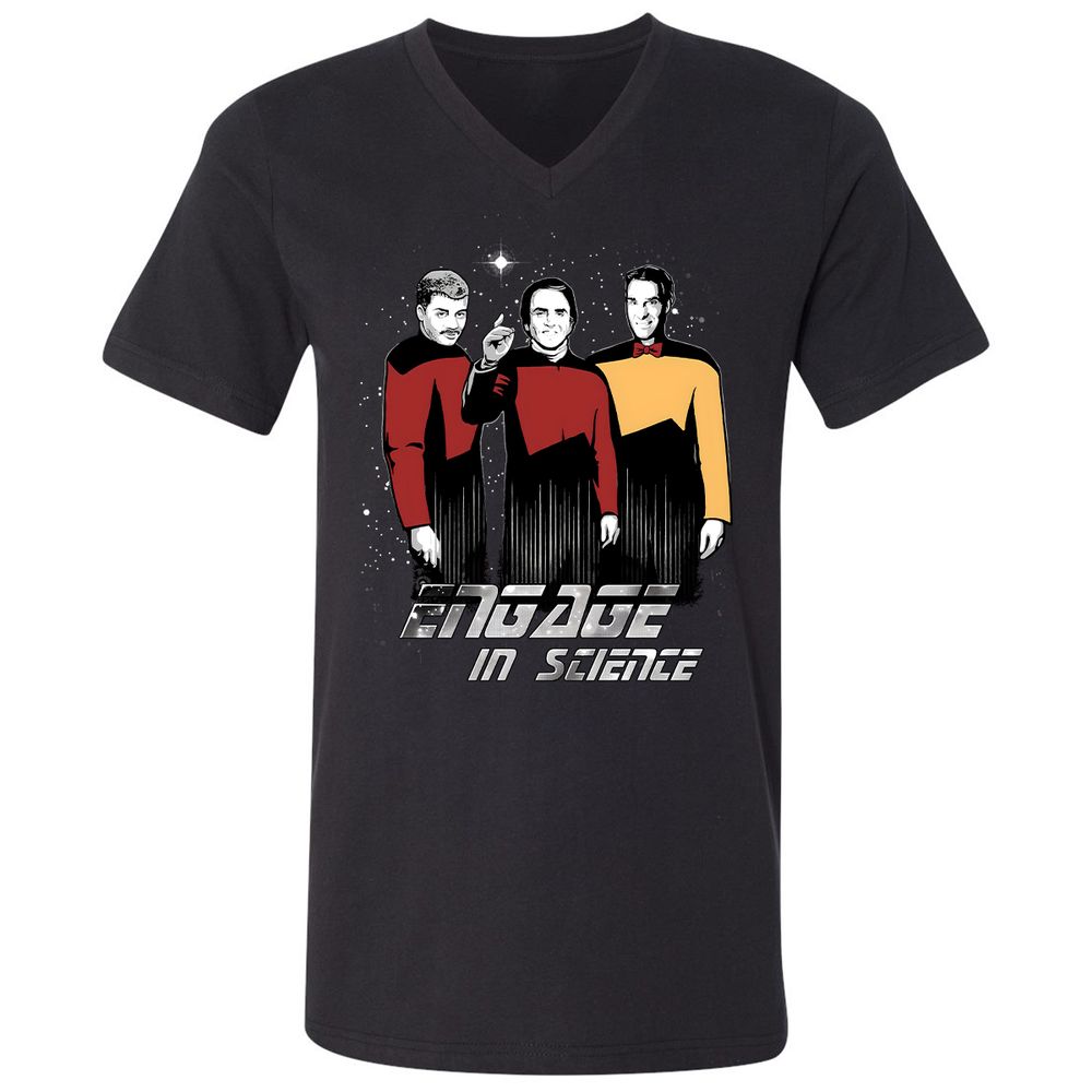 Unisex V-Neck T-Shirt - AMW1DLYR - Black - 1