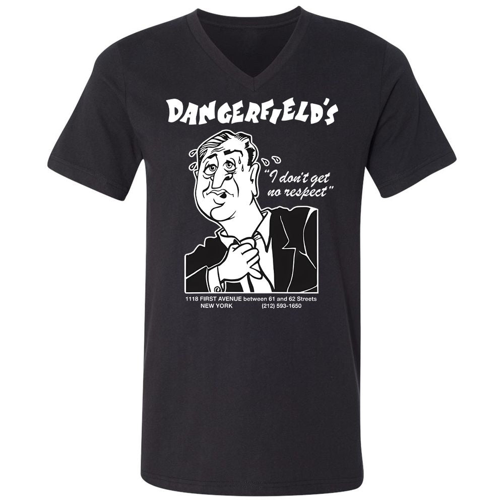 Unisex V-Neck T-Shirt - QSEUU3K2 - Black - 1