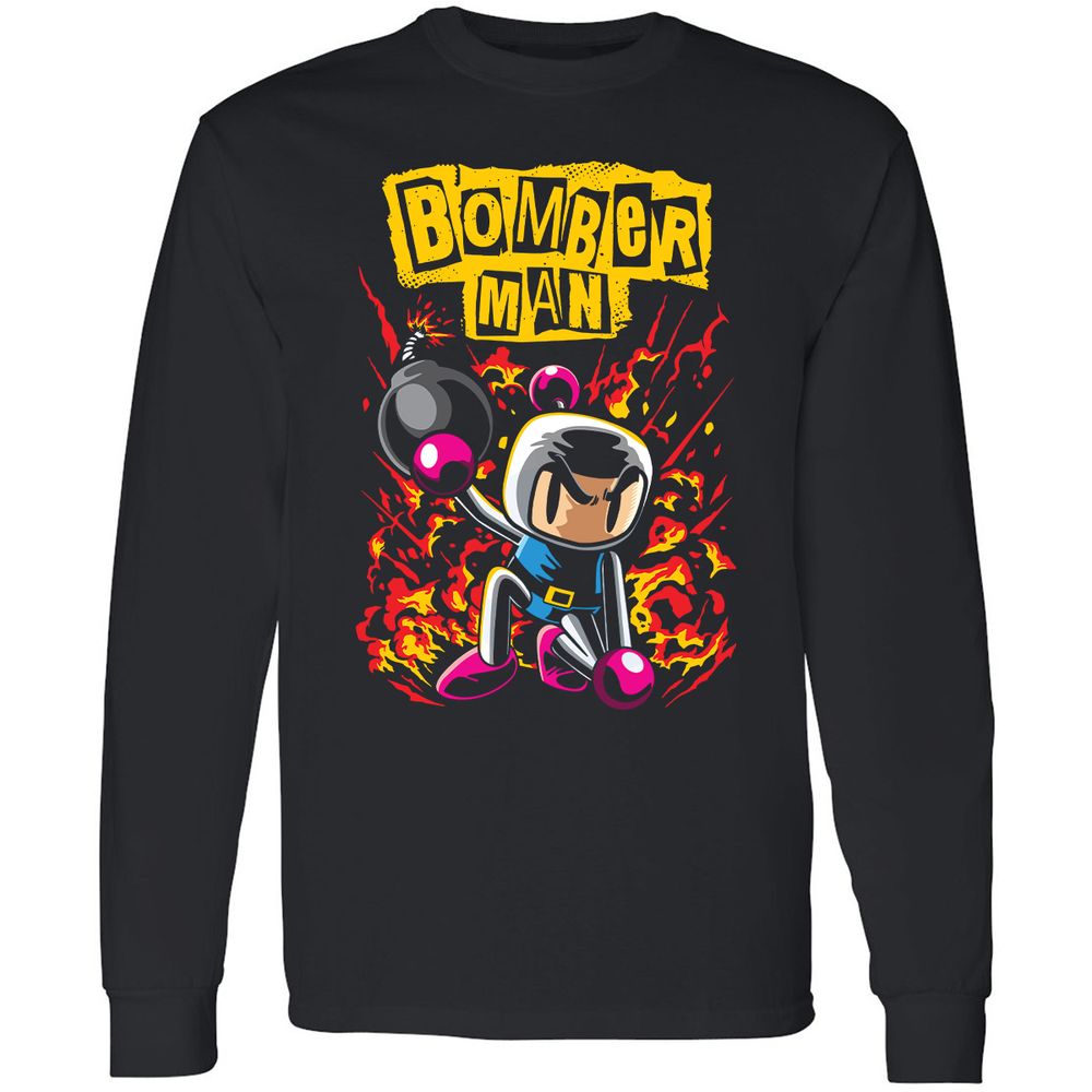 Long Sleeve T-Shirt - CCBU8Q78 - Black - 1