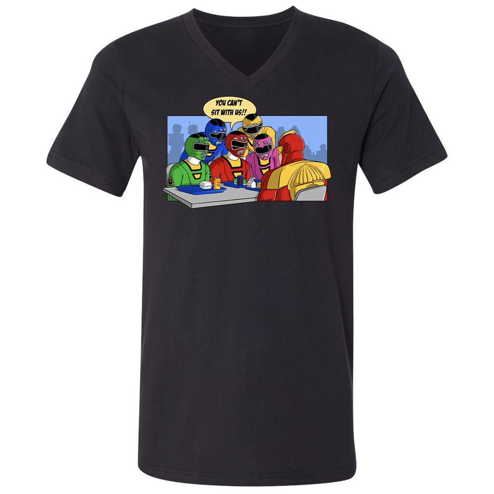 Unisex V-Neck T-Shirt - TTANFXXX - Black - 1