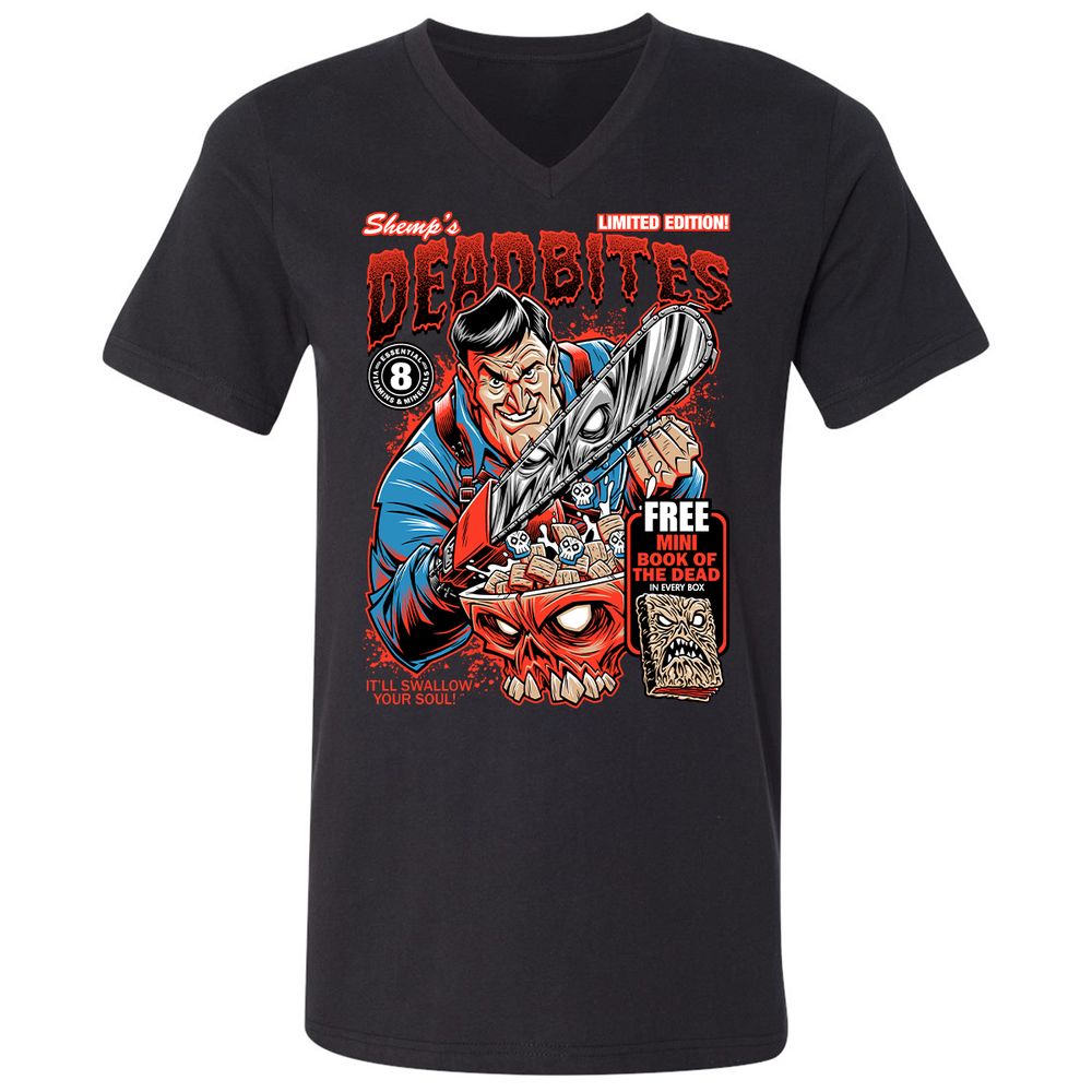 Unisex V-Neck T-Shirt - FWB1YVTZ - Black - 1