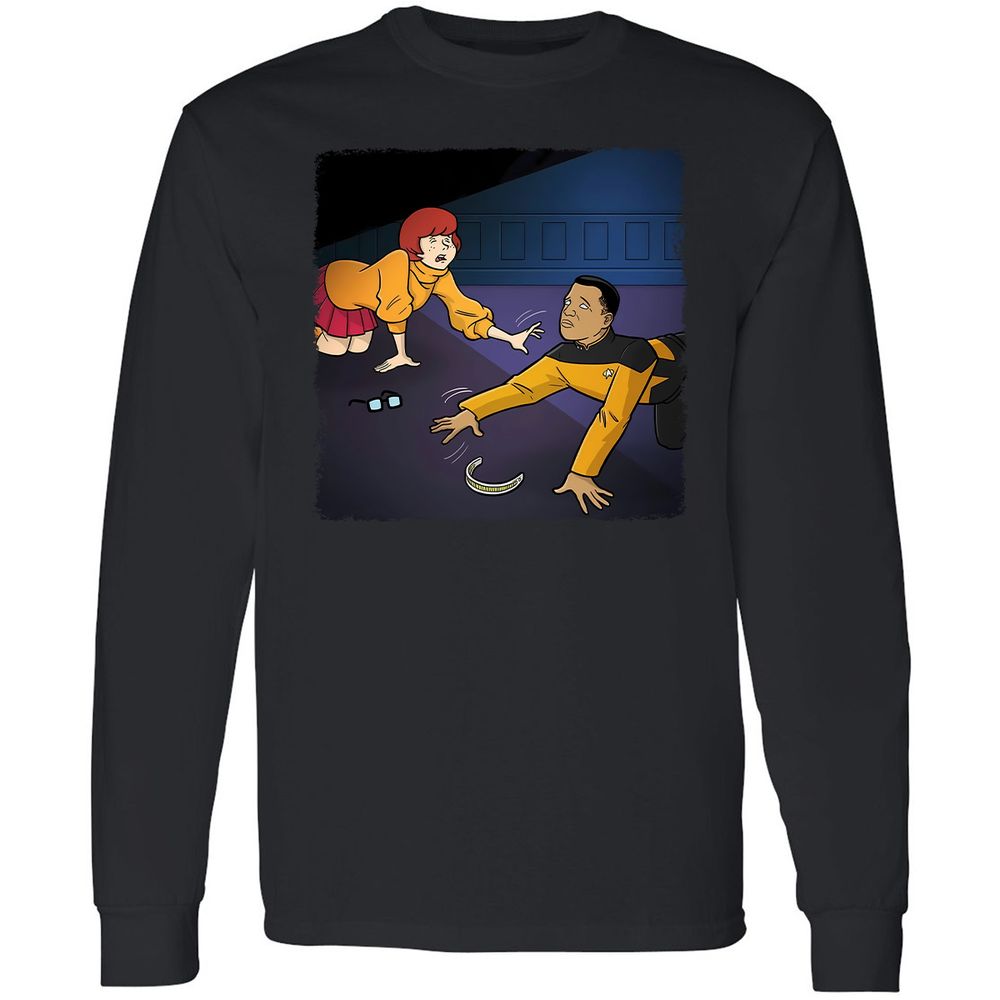 Long Sleeve T-Shirt - QZPGL7PL - Black - 1