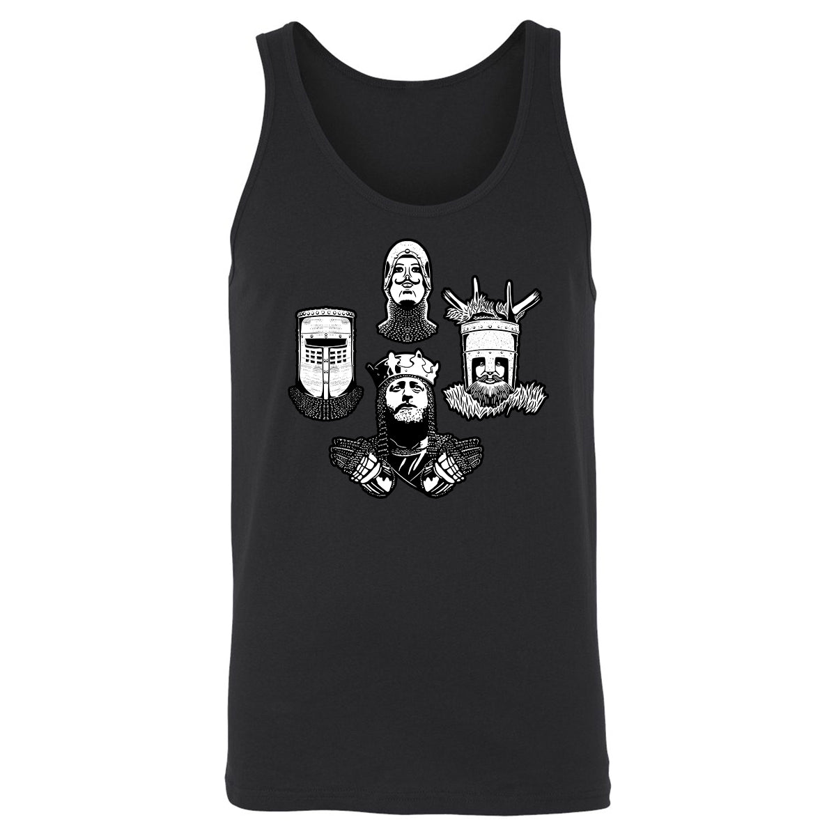 Unisex Jersey Tank - FLWDU4DK - Black - 1