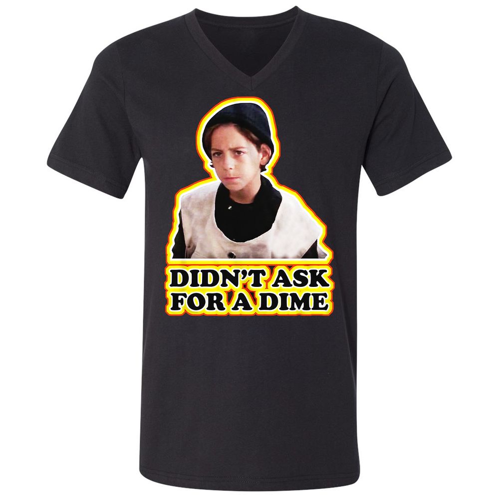 Unisex V-Neck T-Shirt - 267JMZM5 - Black - 1