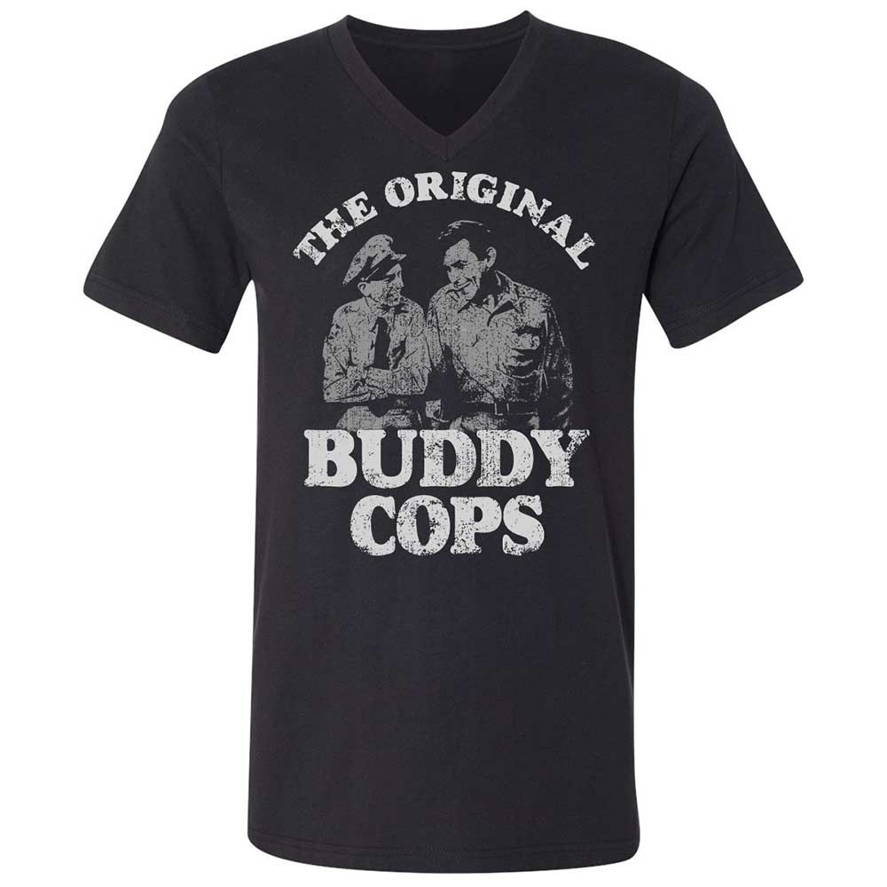Unisex V-Neck T-Shirt - LR89QXS4 - Black - 1