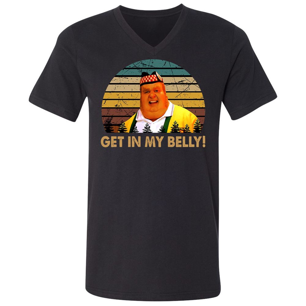 Unisex V-Neck T-Shirt - G2CSV9EY - Black - 1