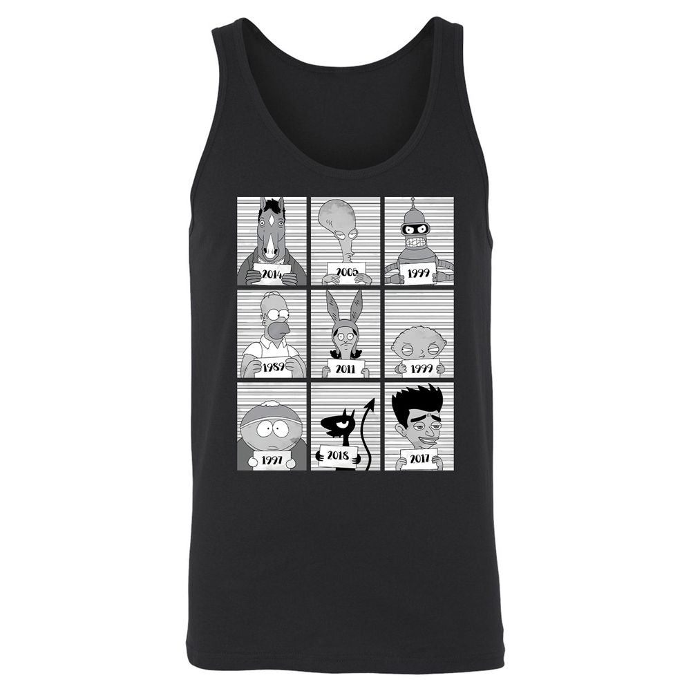 Unisex Jersey Tank - S9EK3C9M - Black - 1