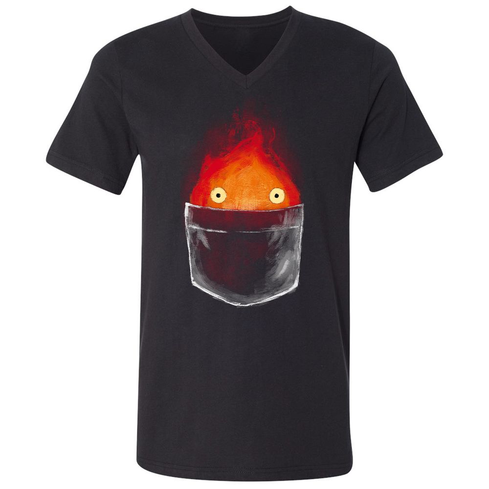 Unisex V-Neck T-Shirt - VS5UFSN3 - Black - 1