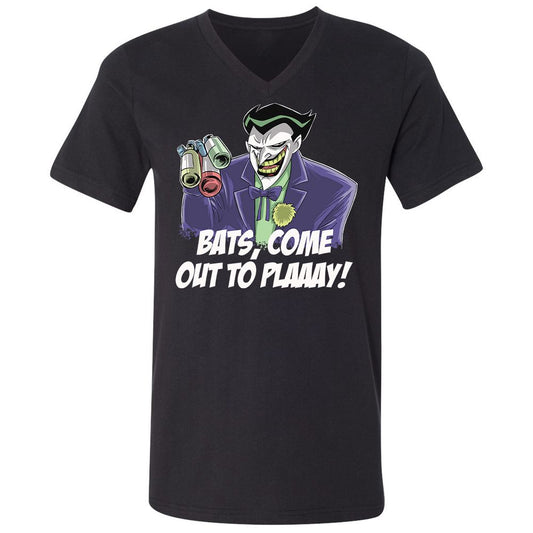 Unisex V-Neck T-Shirt - 9HKHLTE6 - Black - 1