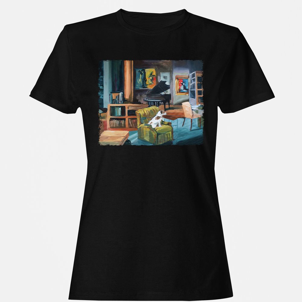 Women's T-Shirt - CZ36MY9Y - Black - 1
