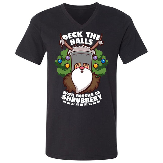 Unisex V-Neck T-Shirt - VH6CRDFF - Black - 1