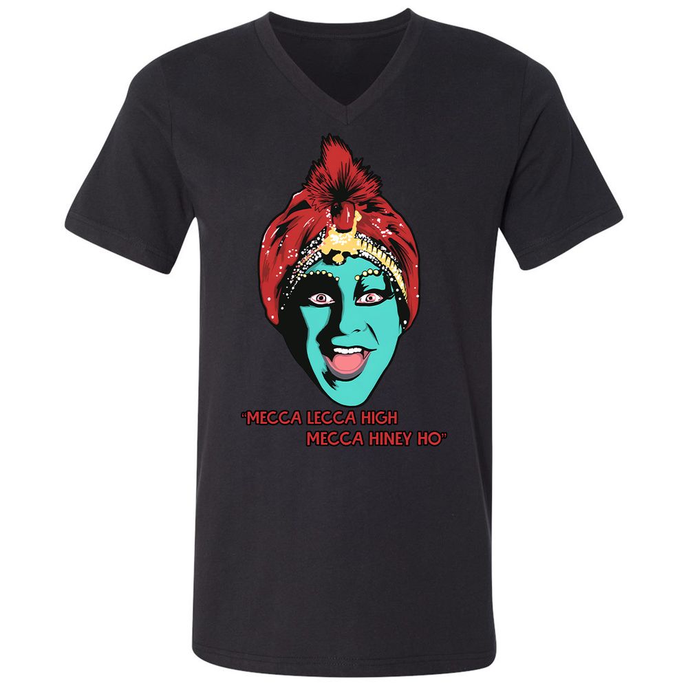 Unisex V-Neck T-Shirt - 3X583ZH3 - Black - 1