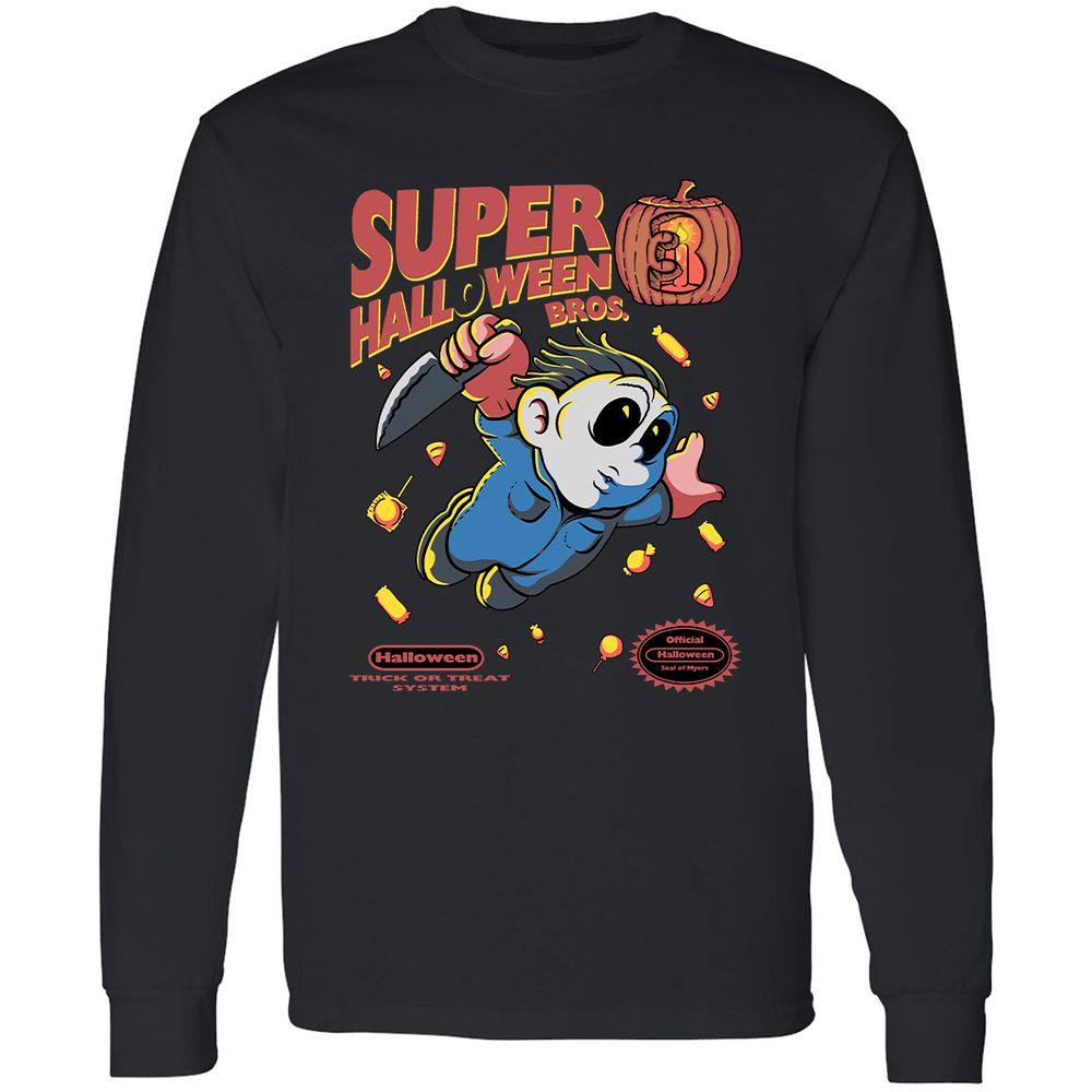Long Sleeve T-Shirt - PPDU49CK - Black - 1