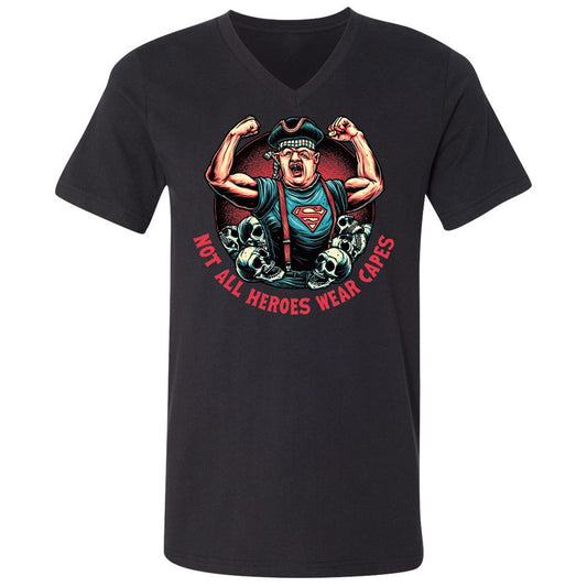 Unisex V-Neck T-Shirt - PH5UJP9T - Black - 1