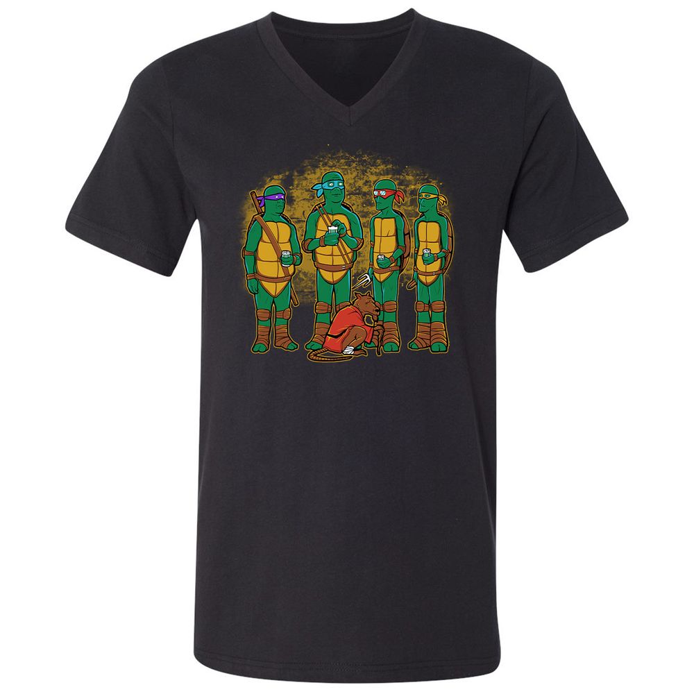 Unisex V-Neck T-Shirt - KD6PSGAN - Black - 1