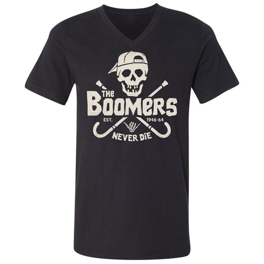 Unisex V-Neck T-Shirt - HS62EAC9 - Black - 1