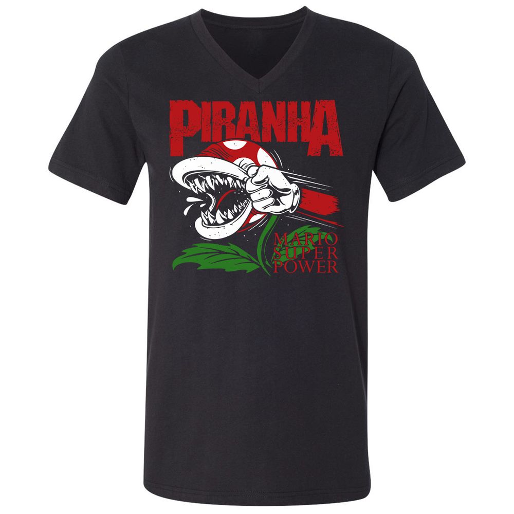 Unisex V-Neck T-Shirt - 2UREPV9T - Black - 1
