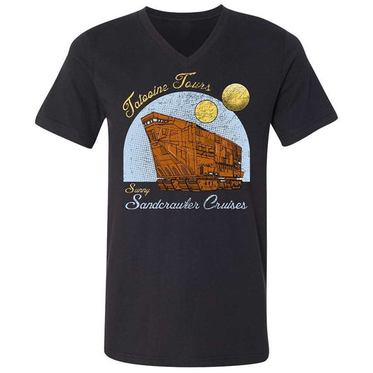 Unisex V-Neck T-Shirt - M2UJ2328 - Black - 1
