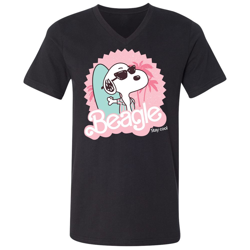Unisex V-Neck T-Shirt - MP4NN8EC - Black - 1