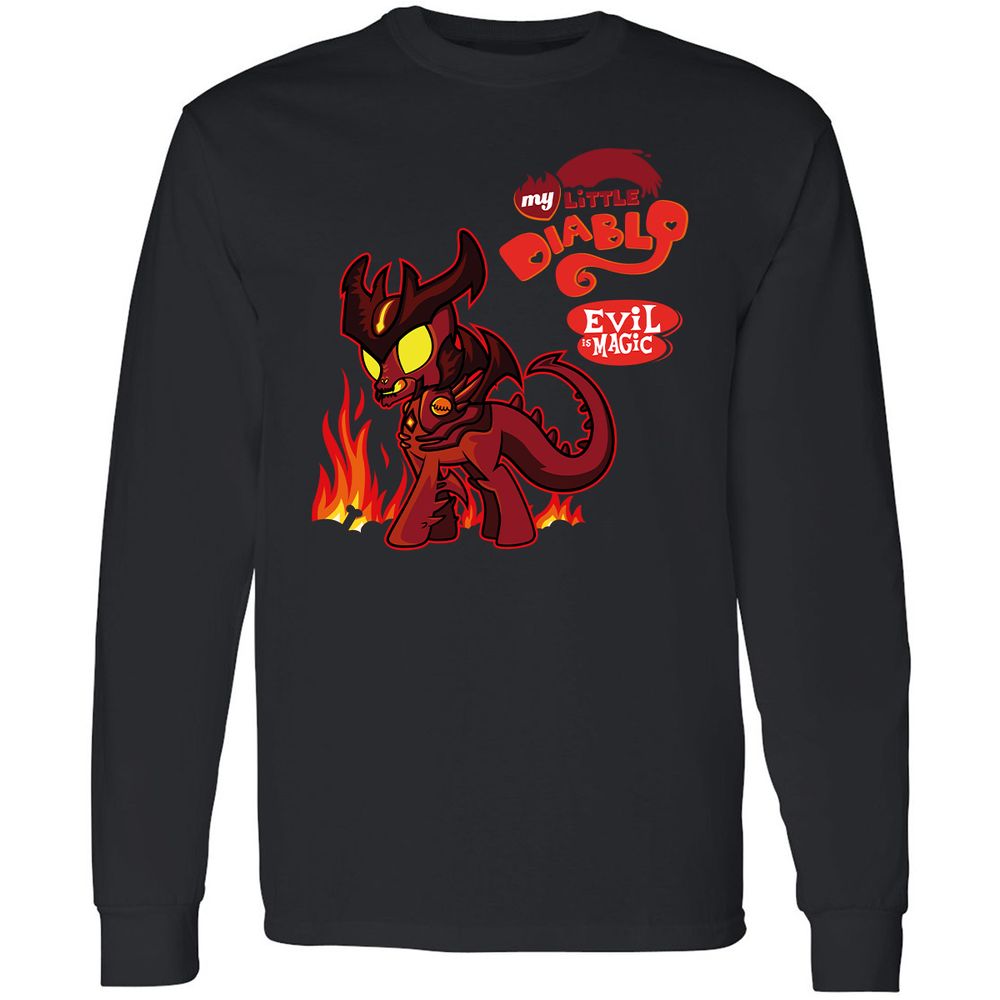 Long Sleeve T-Shirt - HHEWM7HT - Black - 1