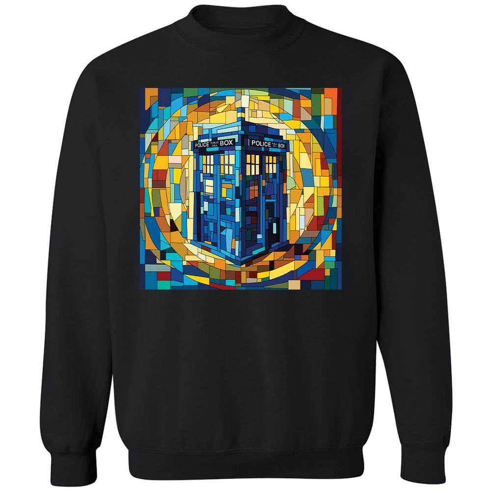 Classic Unisex Sweatshirt - 55FLSZP1 - Black - 1