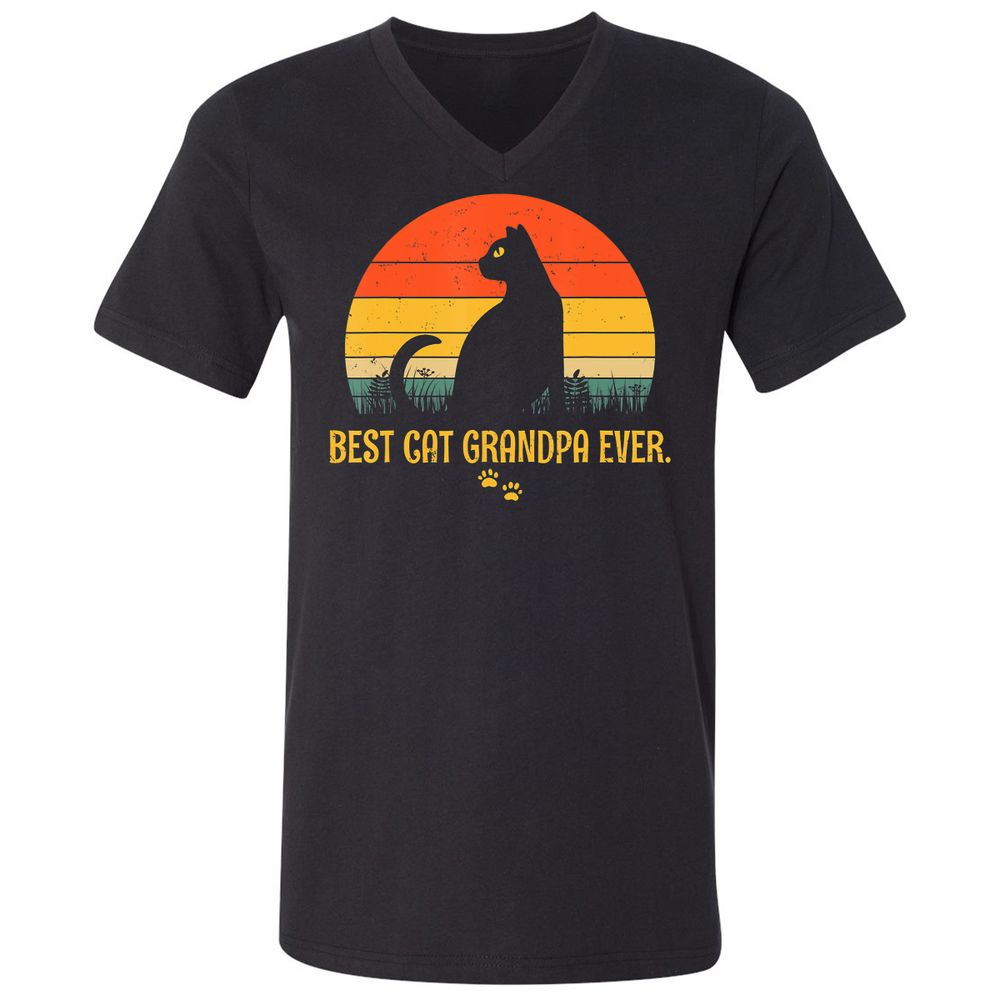 Unisex V-Neck T-Shirt - TEYTEMC5 - Black - 1