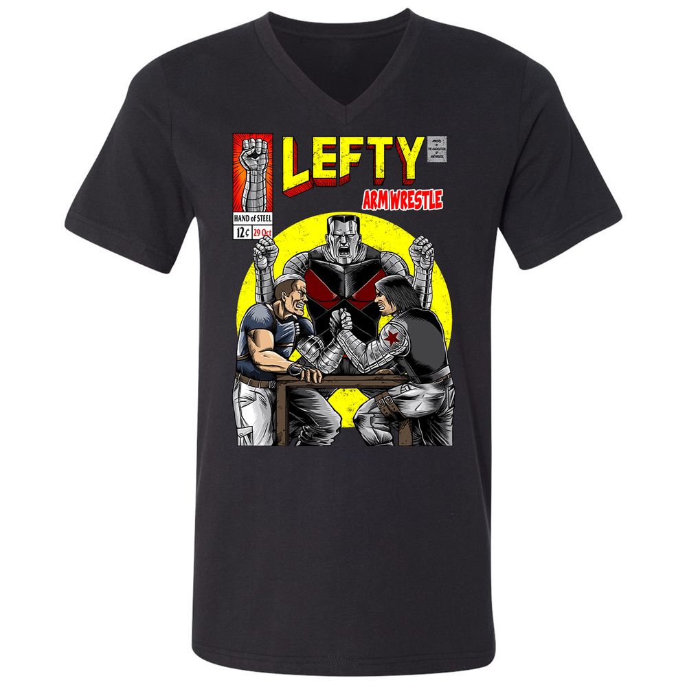 Unisex V-Neck T-Shirt - VCAPWR15 - Black - 1