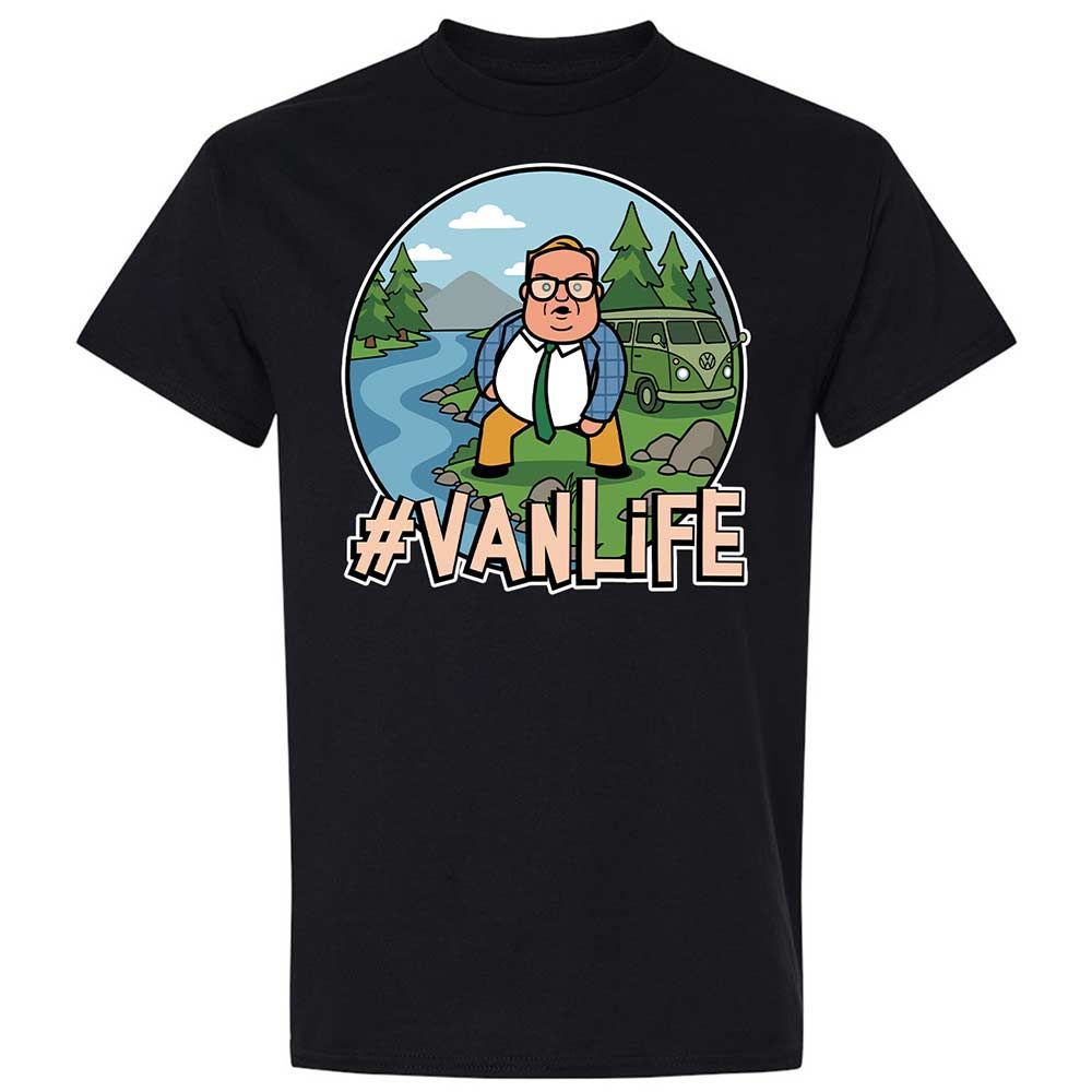 Vanlife living in a van down by the river - Black - 1