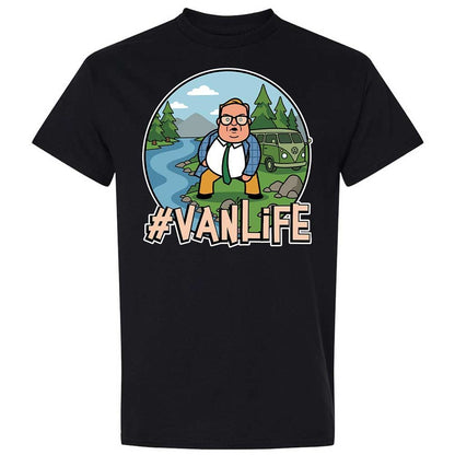 Vanlife living in a van down by the river - Black - 1