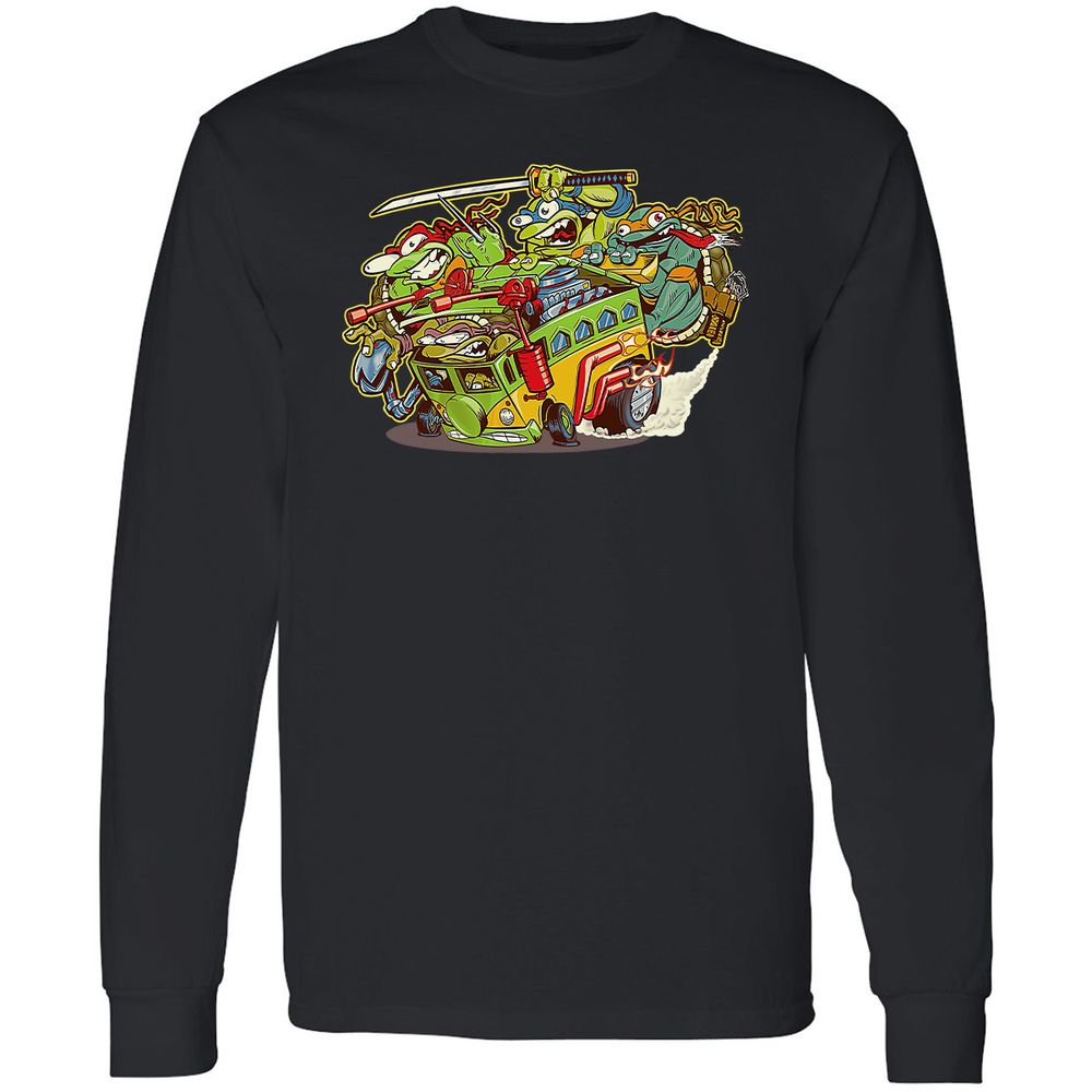 Long Sleeve T-Shirt - Y9TH2G6Z - Black - 1